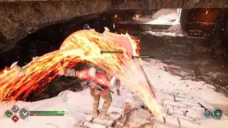 God of War Ragnar&ouml;k, Kratos Vs Hel-Raider Chief, Freya Assist, Give me God of War mode, PS5 Gameplay