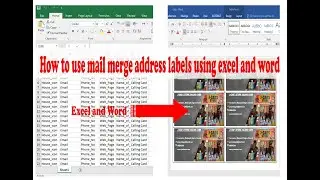 How to use mail merge address labels using excel and word