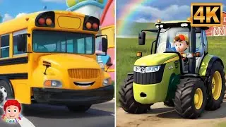 Wheels on the Street Go Round | Vehicle Songs for Kids