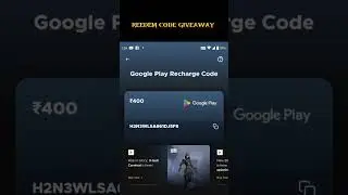 400rs redeem code #giveaway