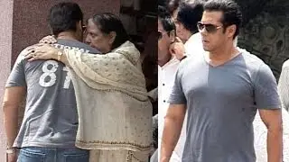 Salman Khan Pays Respects At Mona Kapoor's Funeral
