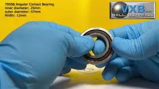 Comparison 25mm inner diameter Angular Contact Bearing 7005B vs Angular Contact Bearing 7205B