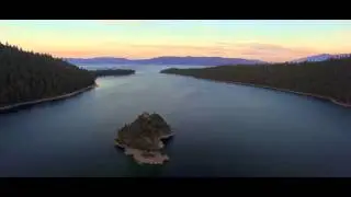Inspire 1 Aerial Footage 4K - Emerald Bay at Sunset