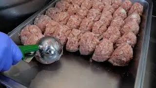 pork cheese croquette / korean street food
