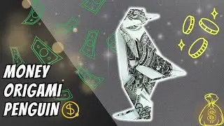 Money Origami Penguin &ndash; Cute & Easy Dollar Origami Gift 🐧💵
