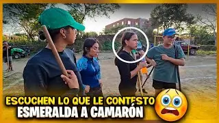 Camarón le pregunta a Esmeralda que opina su mamá que se haya pasado para el 4K.