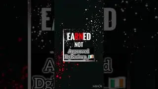 Earned, Not Approved ✅- DgBackup_🇮🇪 [Full Track Audio] 🔥🔥🎶 #rap #music #foryou #fyp #rapper #musica 