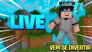 JOGANDO MINECRAFT COM SUBS! ENTRA NA CALL (CALL COM SUBS) 12 HORAS Live Caiu kk
