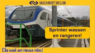 4k RANGEREN Intercity en WASSEN van een NS SPRINTER!
