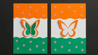 Independence Day Card Making Craft/Tricolour Card Ideas/ Independence Day Decoration With Paper  