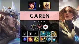 Garen Top vs Kayle - KR Grandmaster Patch 25.09