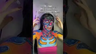 Mickey Mouse Makeup MEME #makeup #sfxartist #shorts #memes #bodyart