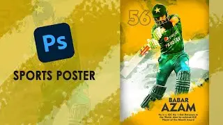 Professional Sports Poster Design by Adobe Photoshop | Marwat Graphics