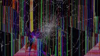 Watch this broken TV screen effect with real motion. Use this video as background display, 