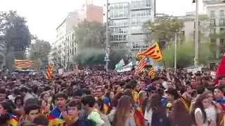 Barcelona, demo organised by Sindicato de Estudiantes, 28/09