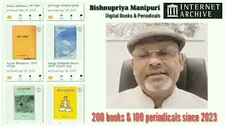 BMSS president Dr. Smriti Kumar Sinha explaining the Bishnupriya Manipuri Digital Archive