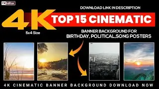 Top 15 4K Cinematic Banner Background 🔥🔥🔥 | 4k Birthday Banner Background Download | TR Editor