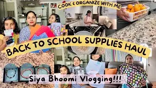 💖INDIAN MOM & KIDS BACK TO SCHOOL SUPPLIES HAUL💖Cook & Organize with me, OTTER SPIRIT BRACELET,H4