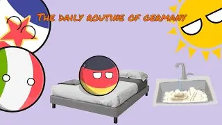 Countryballs: the daily routine of germany 