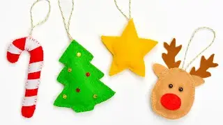 DIY Felt Ornaments | 7 Free, Printable Felt Ornament Patterns