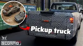 Mahindra Scorpio N pickup truck exterior & interior testing #mahindra #scorpio #pickup #testing #suv