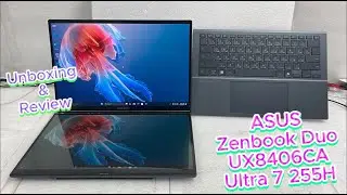ASUS Zenbook Duo UX8406CA Ultra 7 255H Unboxing & Review | Dual Screen Laptop 2025