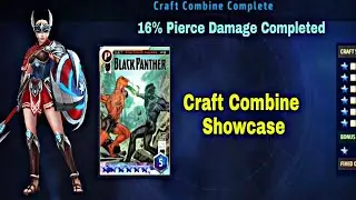Craft Combine Showcase & 16% Pierce Damage Completed On My Card - Marvel Future Fight