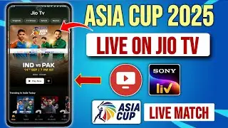 Jio Tv Par Sony Liv Kaise Chalaye | Jio Tv Me Asia Cup Live Kaise Dekhe,Asia Cup 2025 Live On Jio tv