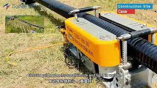 Intelligent cable laying system used on Xiong&rsquo;an China