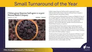 2025 Small Turnaround of the Year