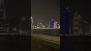 Doha corniche at night.   #visitqatar #discoverqatar