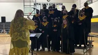 North Beach Junior Senior High School Choir at 2nd Quarter Awards Assembly 2022