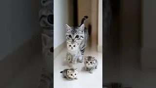 March of the Cutest Cat Family Ever Caught on Camera