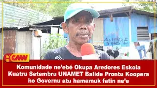 Komunidade ne&rsquo;eb&eacute; Okupa Aredores Eskola Kuatru Setembru UNAMET Balide Prontu Koopera ho Governu