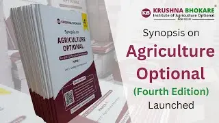 Agriculture optional  UPSC Books By Krushna Bhokare IAS Delhi