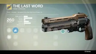 Destiny - Xur (Week 10) The Last Word