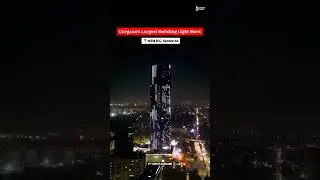 Gurgaon's Largest Building light show 📍M3M IFC Sector66 #gurgaon #shorts #viral #shortsfeed #ytshort
