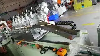 Paper straw making machine, production progress