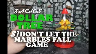 Zach Reviews Dollar Tree's $1 Don't Let The Marbles Fall Game (Unboxing Setup and Gameplay)