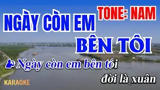 NGÀY CÒN EM BÊN TÔI Karaoke Tone Nam | Bolero Phối Mới | Studio Mix | Vĩ Nguyễn Beat