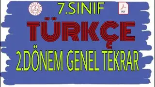 7.SINIF TÜRKÇE 2.DÖNEM FULL TEKRAR