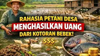 SISTEM GILA PETANI ASIA, BEBEK DAN IKAN HIDUP BERSAMA, PANEN BERLIPAT TANPA LIMBAH