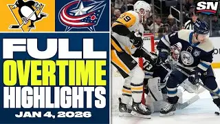 Penguins at Blue Jackets | FULL Overtime Highlights - January 4, 2026