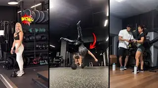 Реакция девушек на безумные упражнения на пресс..☠️🔥