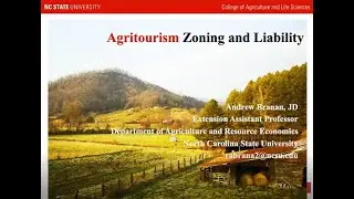 Agritourism Zoning and Liability