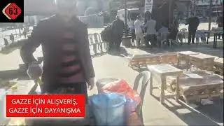 Gazze yararına hayır çarşısı Topçu Meydanı’nda gerçekleştirildi