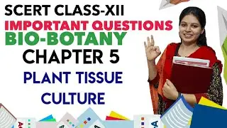 SCERT class 12 - Botany chapter 5 - Plant tissue culture