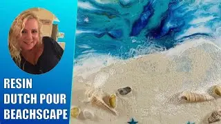 (124) RESIN DUTCH POUR BEACHSCAPE