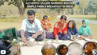 Peaceful Morning in an Indian Village | Authentic Family Breakfast