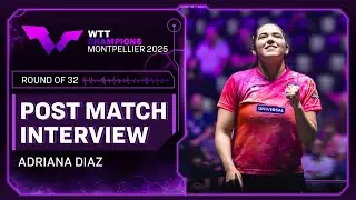Adriana Diaz Post-Match Interview | R32 | #WTTMontpellier 2025